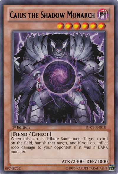 Caius the Shadow Monarch [BP01-EN018] Rare | Devastation Store