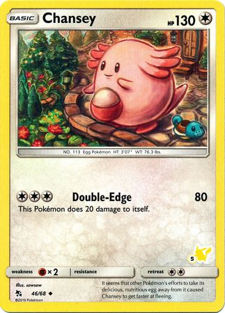 Chansey (46/68) (Pikachu Stamp #5) [Battle Academy 2020] | Devastation Store