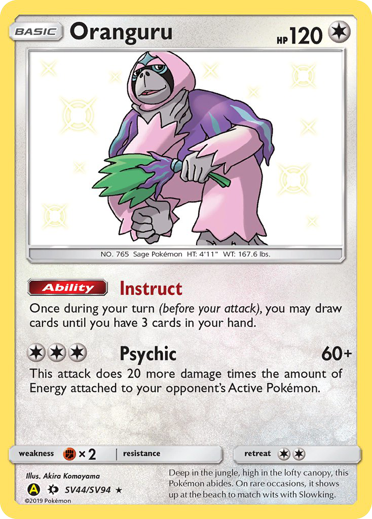 Oranguru (SV44/SV94) [Sun & Moon: Hidden Fates - Shiny Vault] | Devastation Store