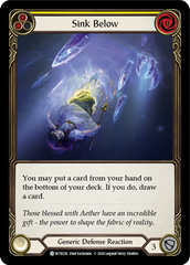 Sink Below (Yellow) [WTR216] Unlimited Edition Rainbow Foil - Devastation Store | Devastation Store