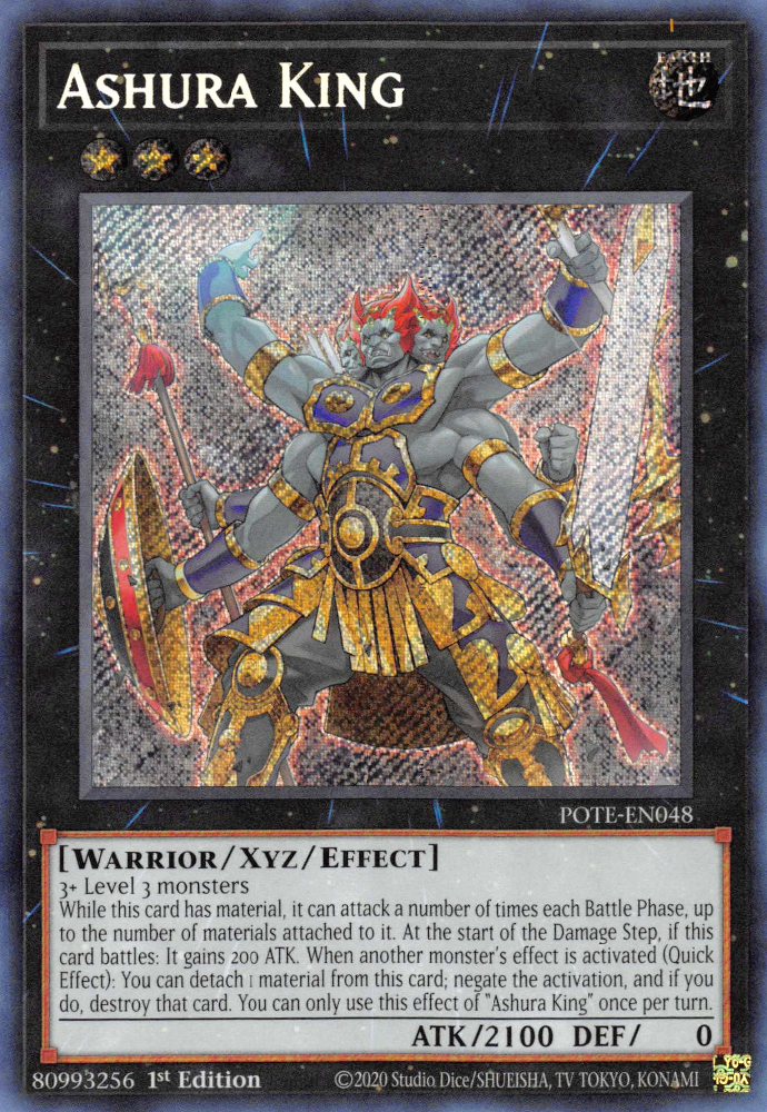 Ashura King [POTE-EN048] Secret Rare | Devastation Store