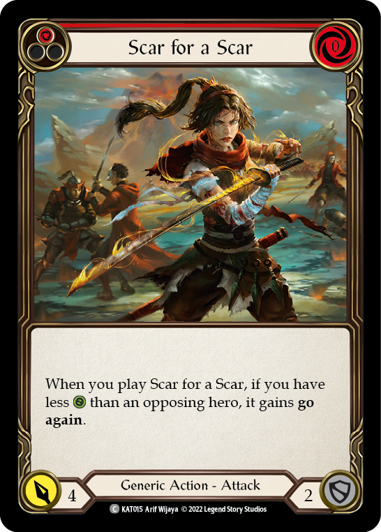 Scar for a Scar (Red) [KAT015] (Outsiders Katsu Blitz Deck) | Devastation Store