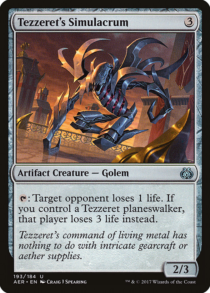 Tezzeret's Simulacrum [Aether Revolt] - Devastation Store | Devastation Store