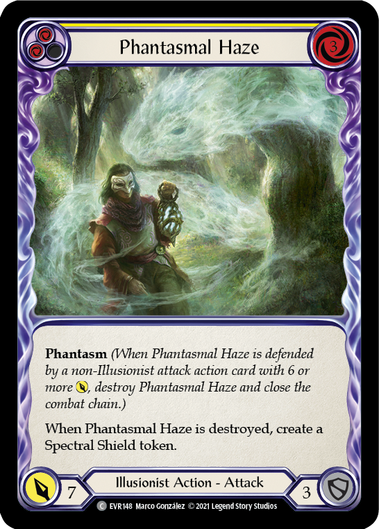 Phantasmal Haze (Yellow) [EVR148] (Everfest)  1st Edition Rainbow Foil | Devastation Store