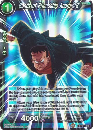 Bonds of Friendship Android 8 (Reprint) (BT6-114) [Battle Evolution Booster] | Devastation Store