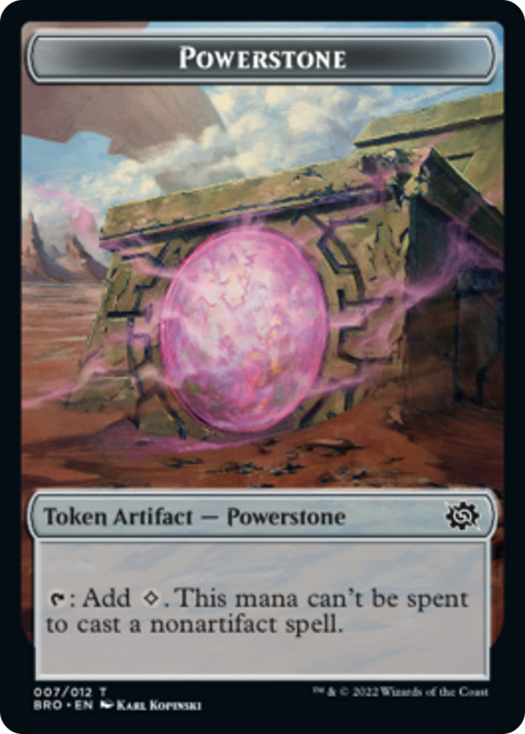 Copy // Powerstone Double-Sided Token [The Brothers' War Commander Tokens] | Devastation Store