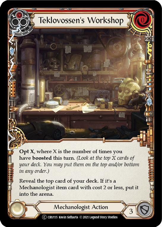 Teklovossen's Workshop (Red) (Rainbow Foil) [CRU115-RF] Unlimited Rainbow Foil | Devastation Store