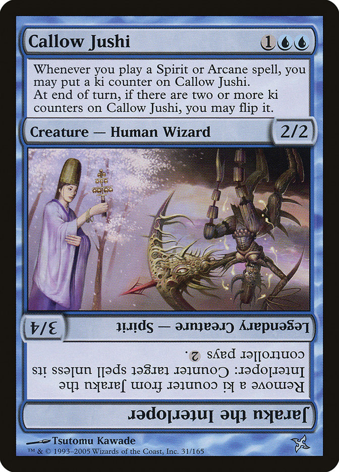 Callow Jushi // Jaraku the Interloper [Betrayers of Kamigawa] | Devastation Store