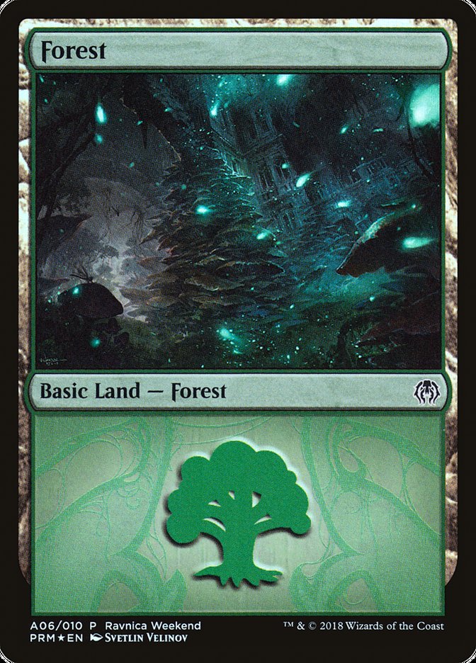 Forest (A06) [Guilds of Ravnica Ravnica Weekend] | Devastation Store