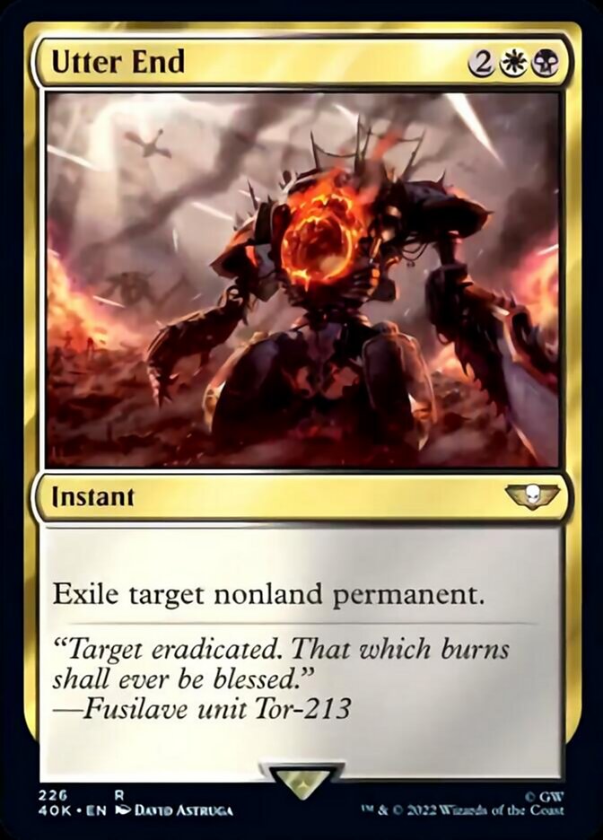 Utter End (Surge Foil) [Universes Beyond: Warhammer 40,000] | Devastation Store