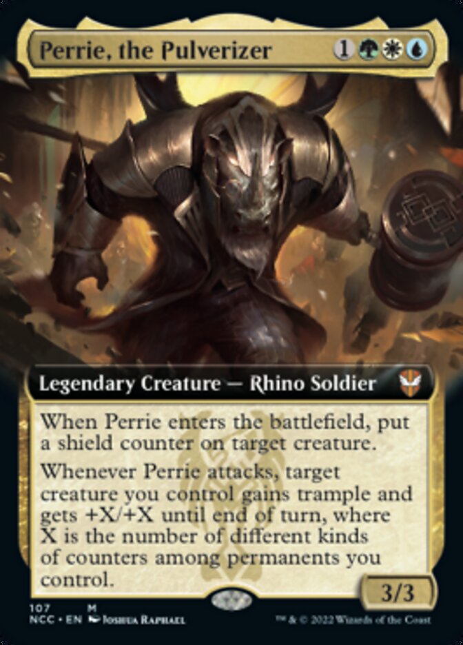 Perrie, the Pulverizer (Extended Art) [Streets of New Capenna Commander] | Devastation Store