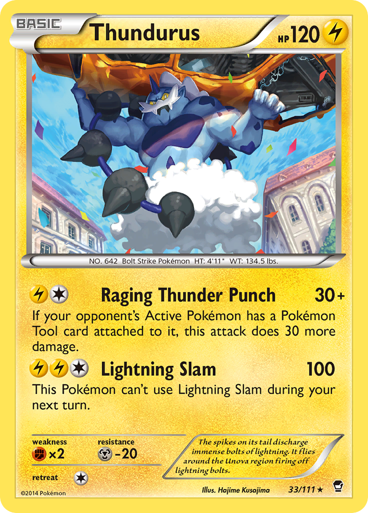 Thundurus (33/111) [XY: Furious Fists] | Devastation Store