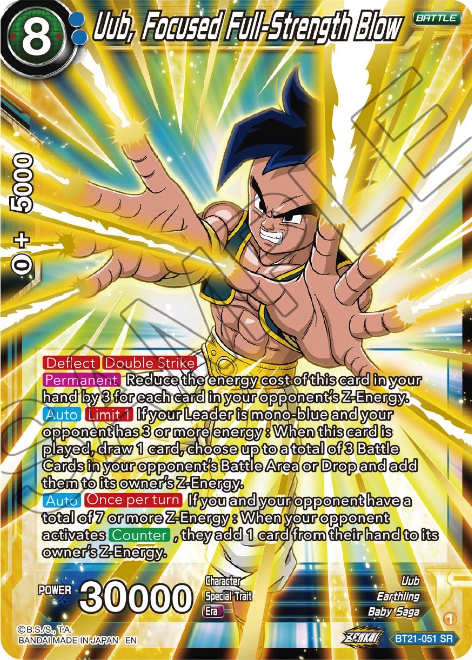 Uub, Focused Full-Strength Blow (BT21-051) [Wild Resurgence] | Devastation Store