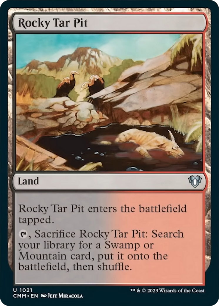 Rocky Tar Pit [Commander Masters] | Devastation Store