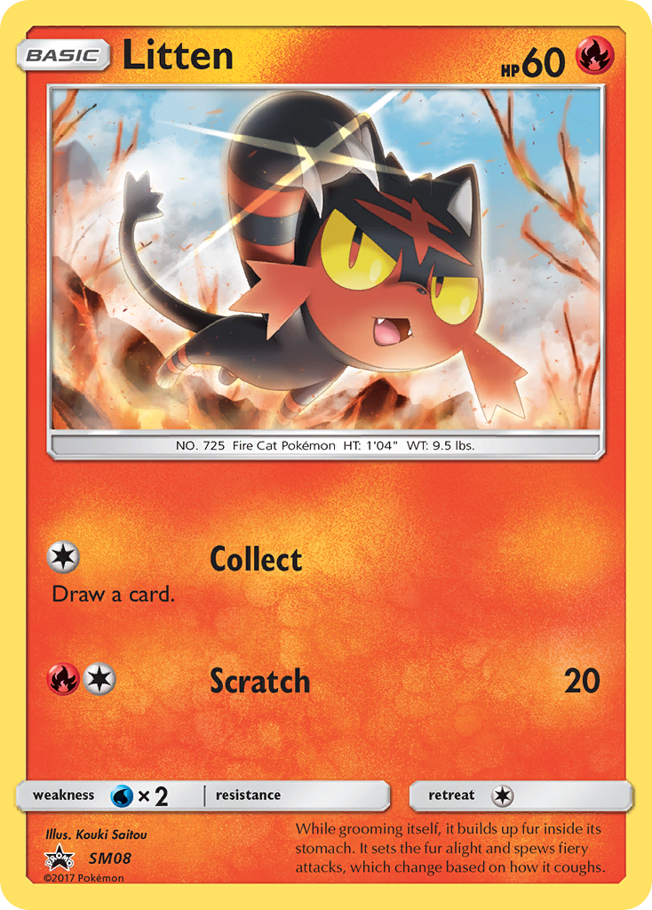 Litten (SM08) [Sun & Moon: Black Star Promos] | Devastation Store