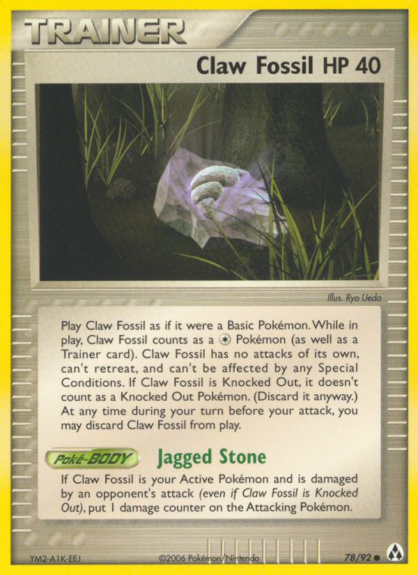 Claw Fossil (78/92) [EX: Legend Maker] | Devastation Store