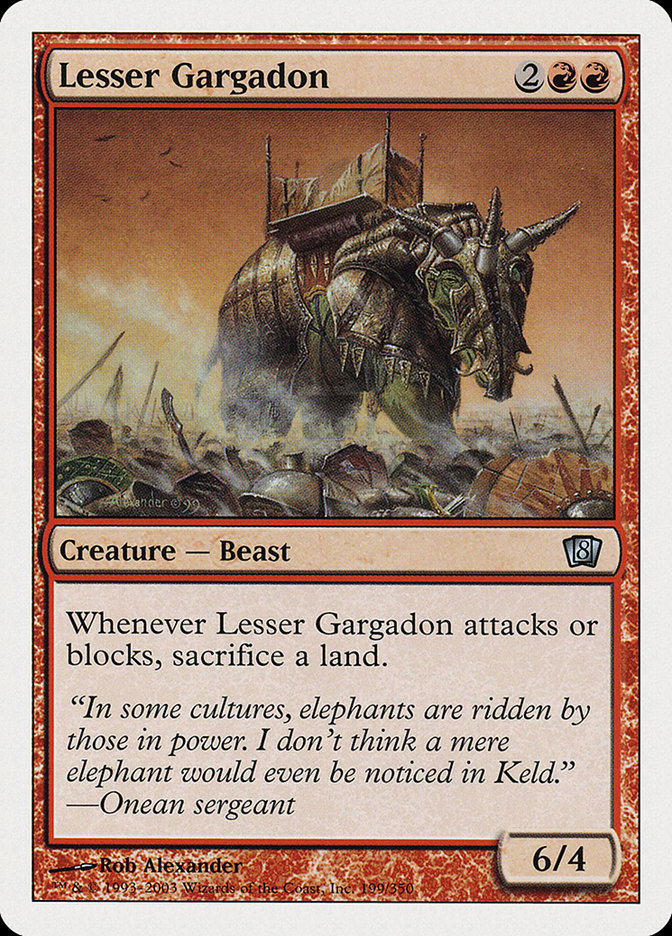 Lesser Gargadon [Eighth Edition] | Devastation Store