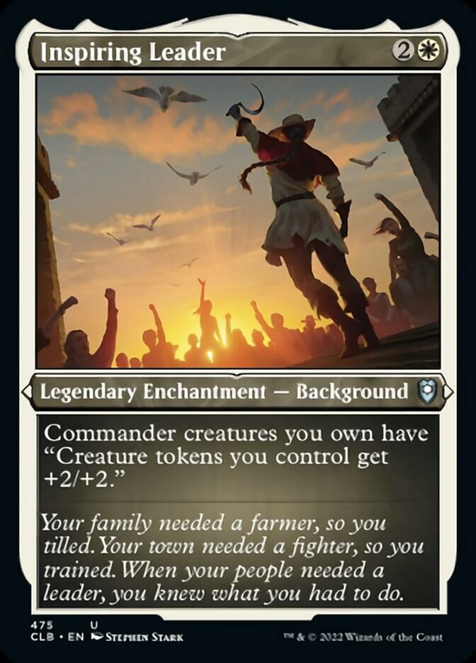 Inspiring Leader (Foil Etched) [Commander Legends: Battle for Baldur's Gate] | Devastation Store