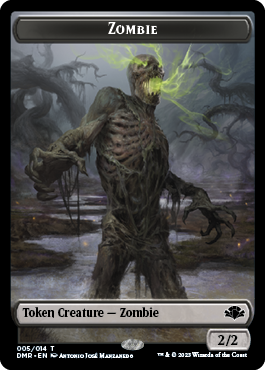 Zombie // Griffin Double-Sided Token [Dominaria Remastered Tokens] | Devastation Store