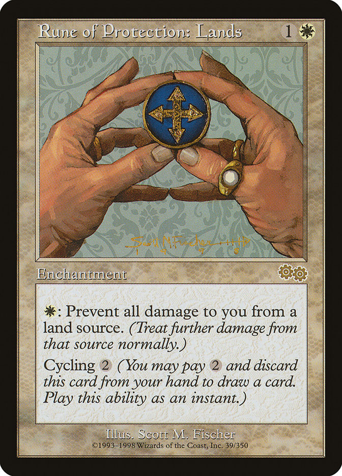 Rune of Protection: Lands [Urza's Saga] - Devastation Store | Devastation Store