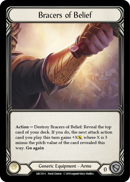 Bracers of Belief [ARC153-C] 1st Edition Cold Foil - Devastation Store | Devastation Store