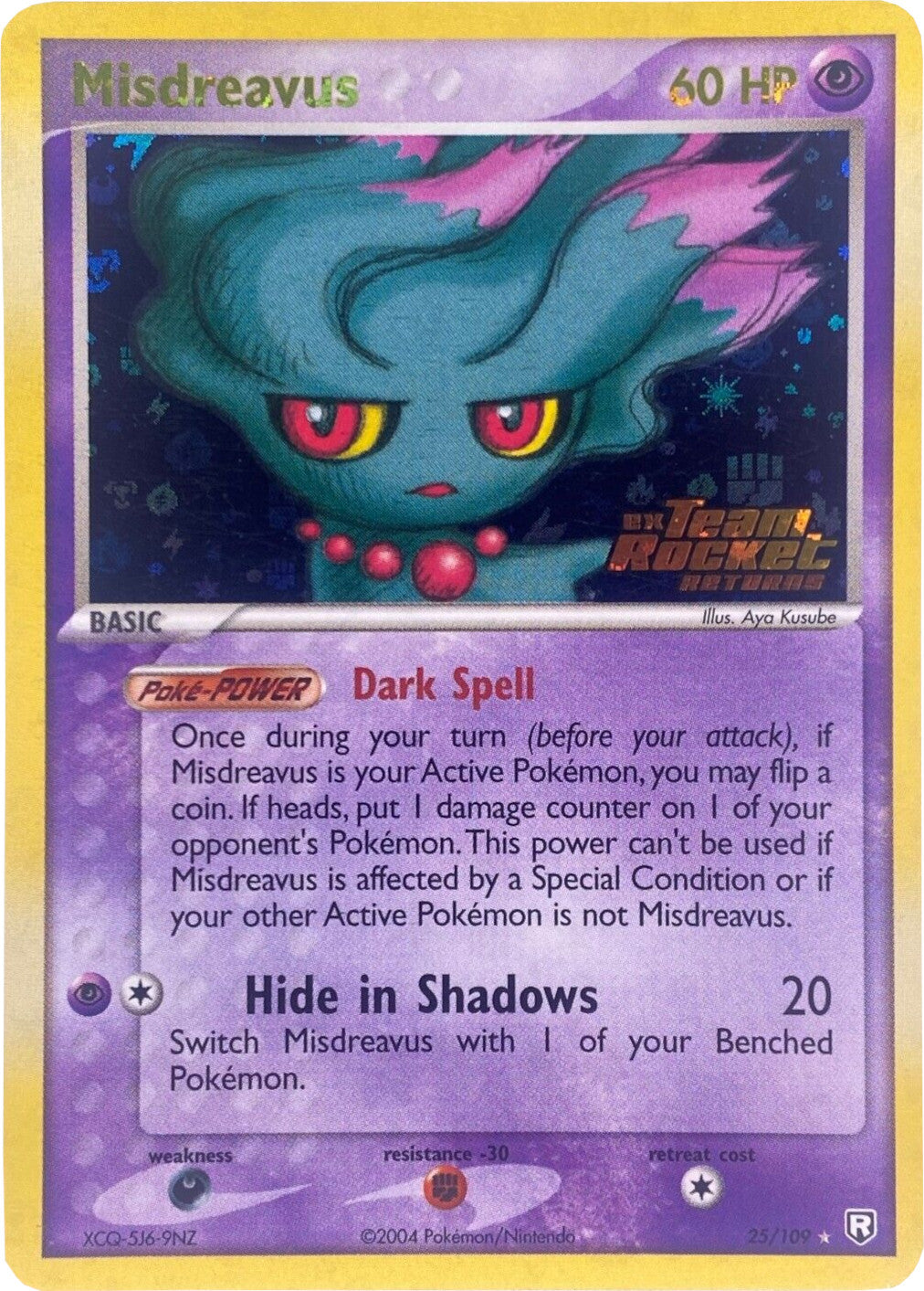 Misdreavus (25/109) (Stamped) [EX: Team Rocket Returns] | Devastation Store