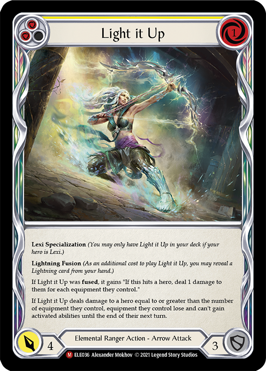 Light it Up [ELE036] (Tales of Aria)  1st Edition Rainbow Foil | Devastation Store