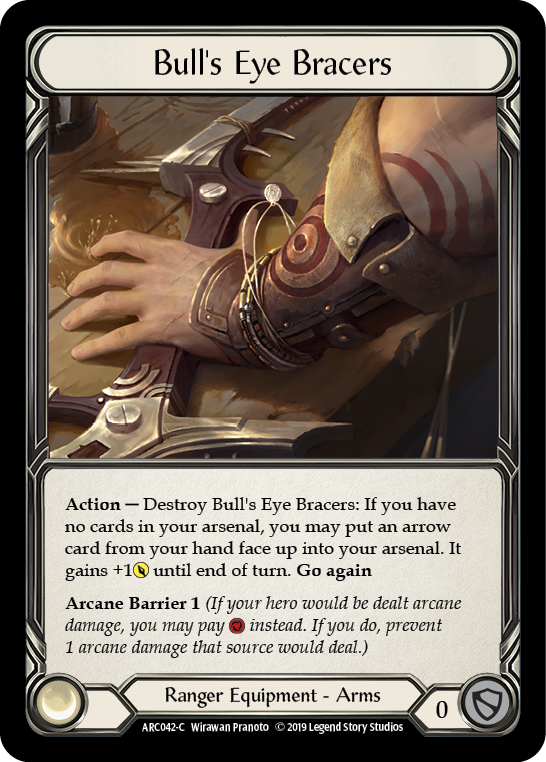 Bull's Eye Bracers [ARC042-C] 1st Edition Cold Foil - Devastation Store | Devastation Store