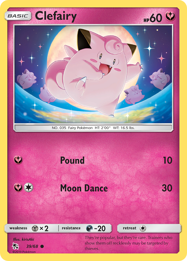 Clefairy (39/68) [Sun & Moon: Hidden Fates] | Devastation Store