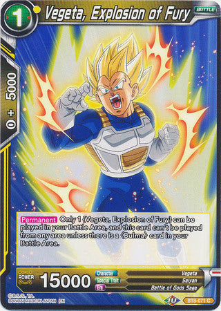 Vegeta, Explosion of Fury [BT8-071] | Devastation Store