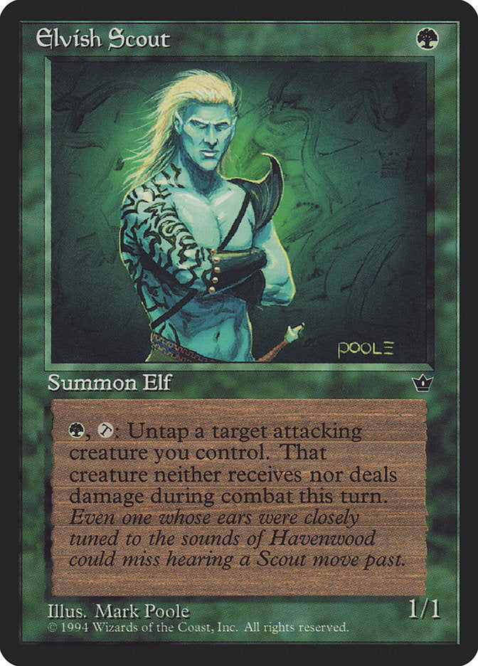 Elvish Scout (Mark Poole) [Fallen Empires] - Devastation Store | Devastation Store