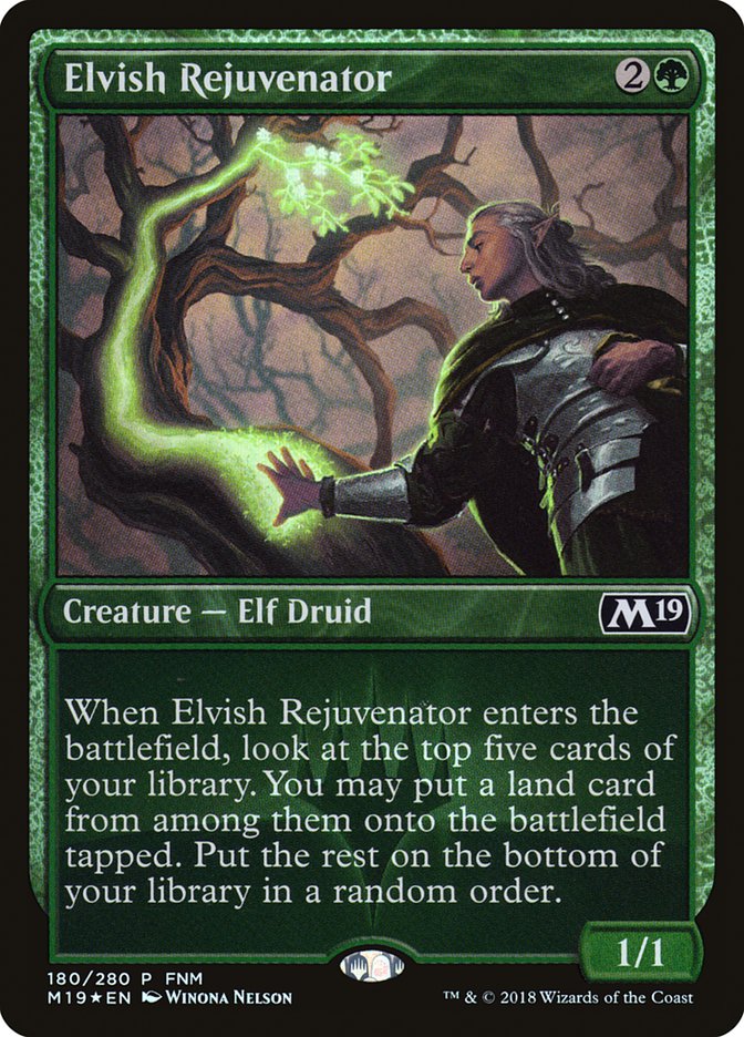 Elvish Rejuvenator (FNM) [Core Set 2019 Promos] - Devastation Store | Devastation Store