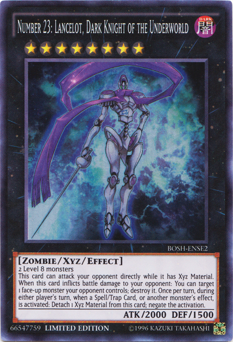 Number 23: Lancelot, Dark Knight of the Underworld [BOSH-ENSE2] Super Rare | Devastation Store