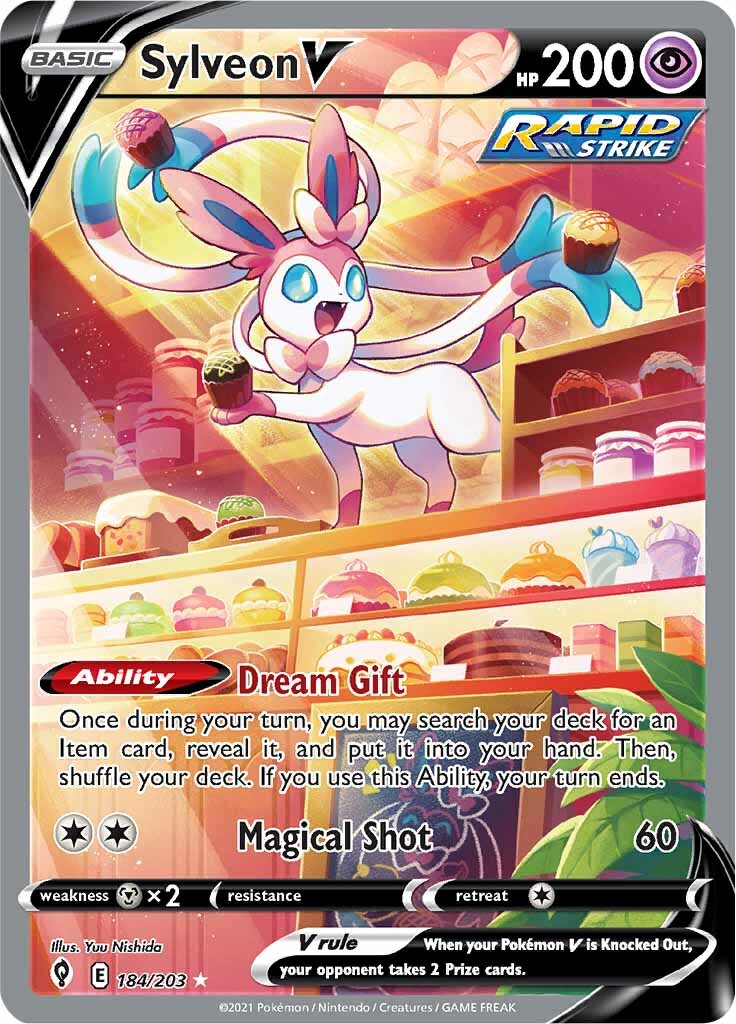 Sylveon V (184/203) [Sword & Shield: Evolving Skies] | Devastation Store