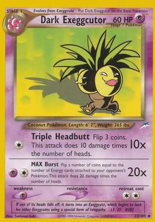 Dark Exeggutor (33/105) [Neo Destiny Unlimited] | Devastation Store