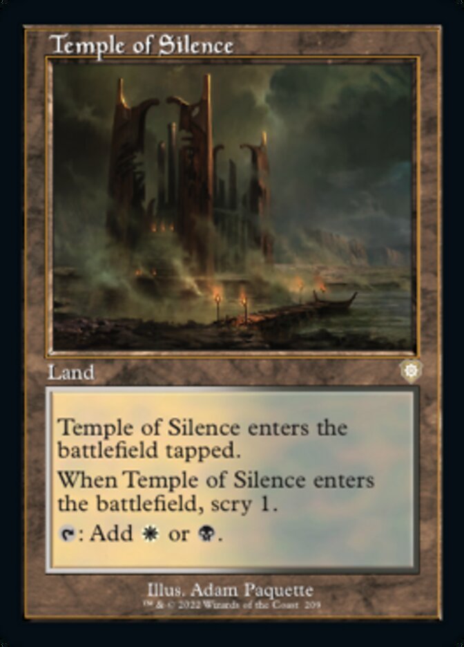 Temple of Silence (Retro) [The Brothers' War Commander] | Devastation Store