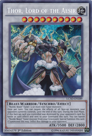 Thor, Lord of the Aesir [LC5D-EN189] Secret Rare | Devastation Store