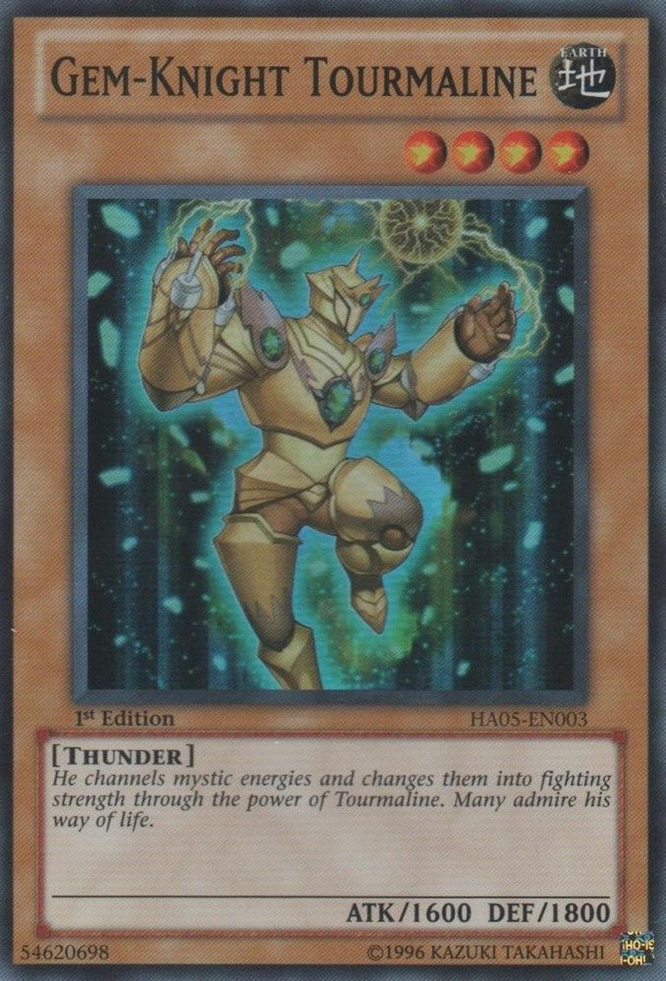 Gem-Knight Tourmaline [HA05-EN003] Super Rare | Devastation Store