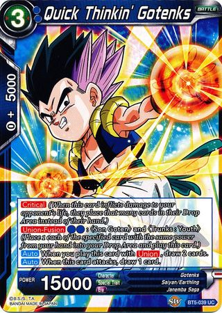 Quick Thinkin' Gotenks (BT5-039) [Miraculous Revival] | Devastation Store