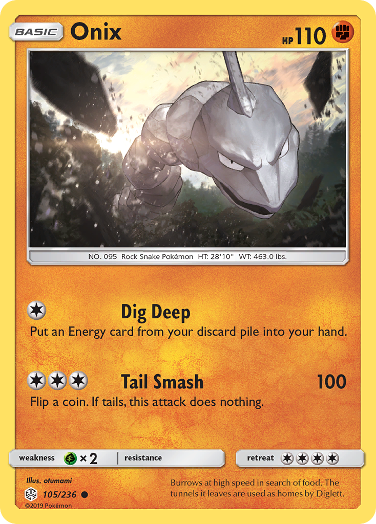 Onix (105/236) [Sun & Moon: Cosmic Eclipse] | Devastation Store