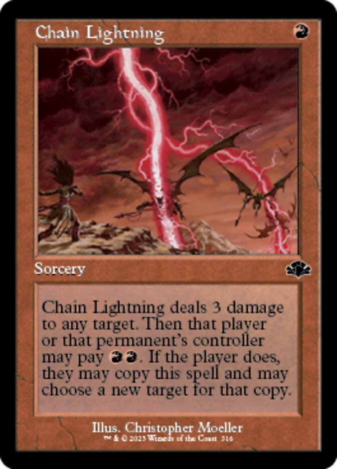 Chain Lightning (Retro) [Dominaria Remastered] | Devastation Store