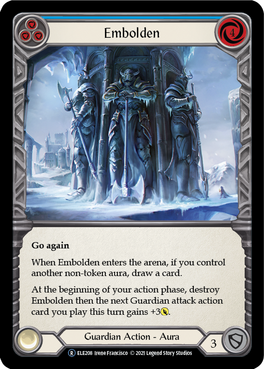 Embolden (Blue) [U-ELE208] Unlimited Rainbow Foil | Devastation Store