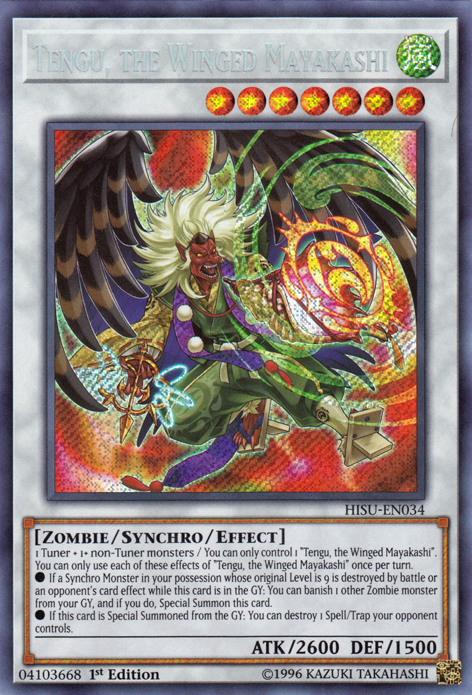 Tengu, the Winged Mayakashi [HISU-EN034] Secret Rare | Devastation Store