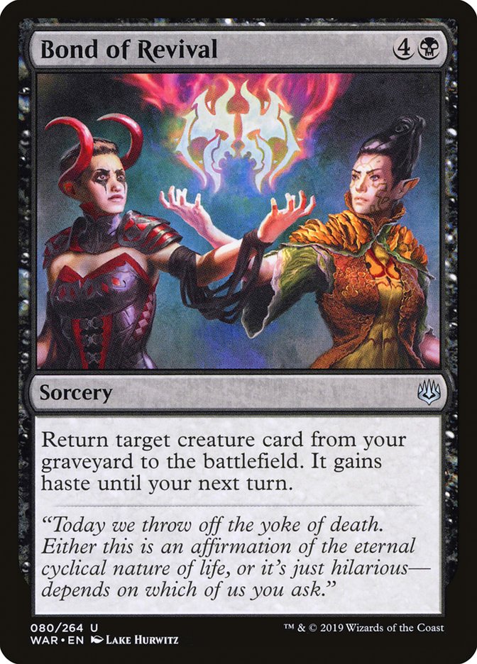 Bond of Revival [War of the Spark] | Devastation Store