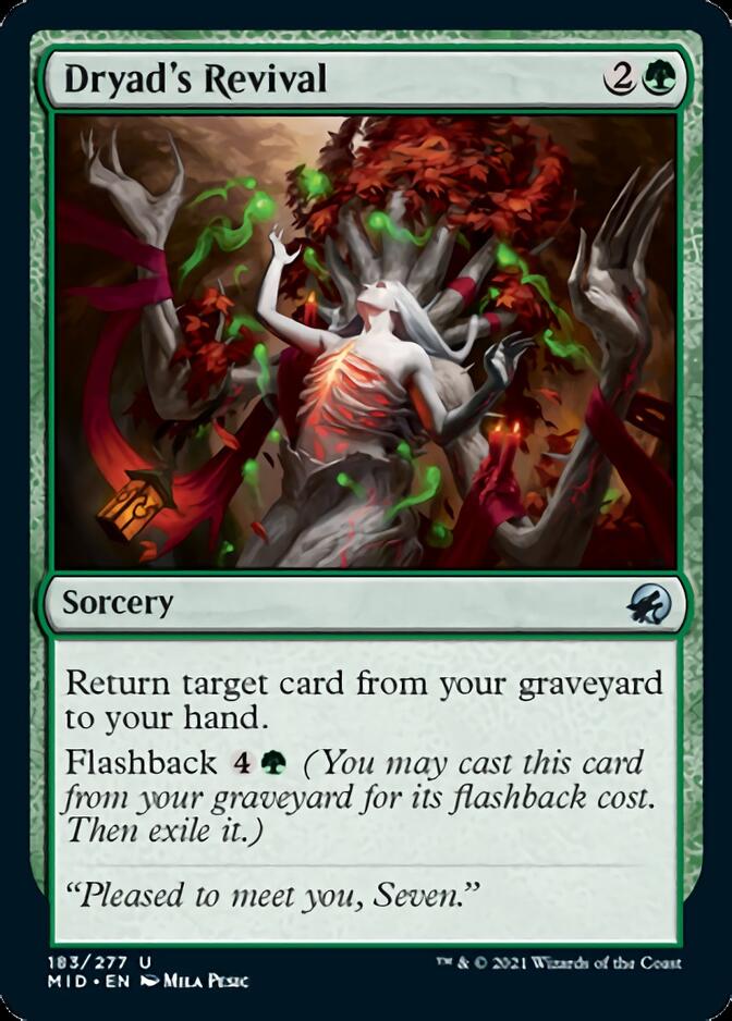 Dryad's Revival [Innistrad: Midnight Hunt] | Devastation Store