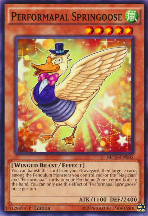 Performapal Springoose [MP16-EN005] Common | Devastation Store
