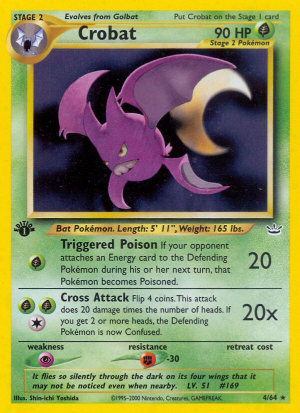 Crobat (4/64) [Neo Revelation 1st Edition] | Devastation Store