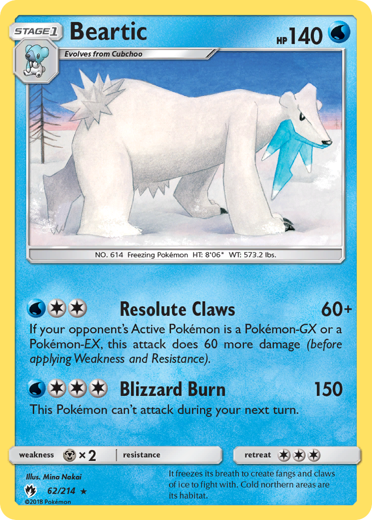 Beartic (62/214) [Sun & Moon: Lost Thunder] | Devastation Store