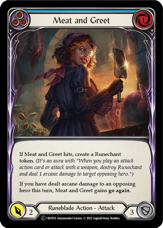 Meat and Greet (Blue) [CRU153] Unlimited Normal | Devastation Store