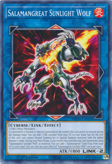 Salamangreat Sunlight Wolf [MP20-EN020] Common | Devastation Store